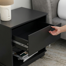 טען את התמונה לגלריה , שידת לילה קומפקטית עם מגירה לאחסון ותא אחסון פתוח - במגוון צבעים