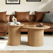 טען את התמונה לגלריה , זוג שולחנות מדורגים מודרניים עגולים במגוון צבעים