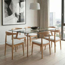 טען את התמונה לגלריה , רביעית כיסאות פינת אוכל מעץ משולב ריפוד מפנק ובמגוון צבעים לבחירה