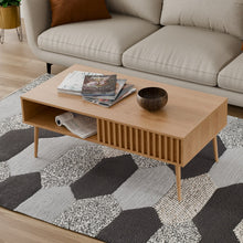 טען את התמונה לגלריה , שולחן סלון בעיצוב סקנדינבי בצבע אלון