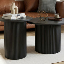 טען את התמונה לגלריה , זוג שולחנות מדורגים מודרניים עגולים במגוון צבעים