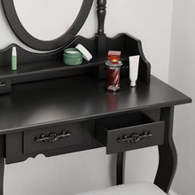 טען את התמונה לגלריה , שידת איפור בסגנון וינטאג' מרהיבה כולל כיסא בשני צבעים לבחירה