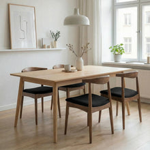 טען את התמונה לגלריה , רביעית כיסאות פינת אוכל מעץ משולב ריפוד מפנק ובמגוון צבעים לבחירה