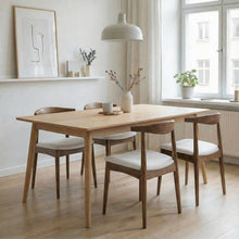 טען את התמונה לגלריה , רביעית כיסאות פינת אוכל מעץ משולב ריפוד מפנק ובמגוון צבעים לבחירה