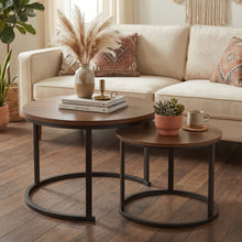 טען את התמונה לגלריה , זוג שולחנות צעירים ומודרניים דגם קאיין – צבעים לבחירה