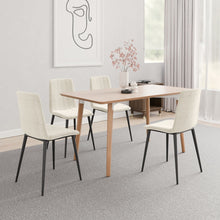 טען את התמונה לגלריה , כסאות פינת אוכל לבן שמנת