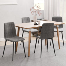 טען את התמונה לגלריה , כיסאות פינת אוכל מרופדים בצבע אפור