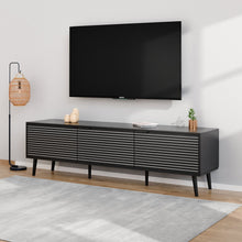 טען את התמונה לגלריה , מזנון מודרני לסלון צבע שחור