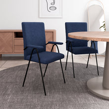 טען את התמונה לגלריה , רביעית כיסאות בעלי מושב גבוה סופר נוח ואיכותי כחול כהה