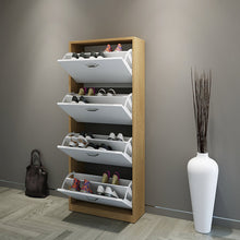 טען את התמונה לגלריה , ארון נעליים 4 תאים פתוח