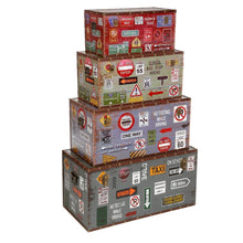 טען את התמונה לגלריה , 4 ארגזי אחסון רטרו לעיצוב חלל הבית