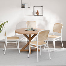 טען את התמונה לגלריה , רביעיית כסאות פנים וחוץ בשילוב דמוי ראטן שני צבעים לבחירה