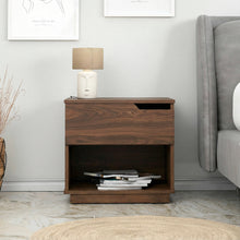 טען את התמונה לגלריה , שידת לילה קומפקטית עם מגירה לאחסון ותא אחסון פתוח - במגוון צבעים