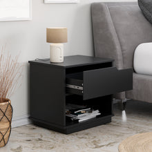 טען את התמונה לגלריה , שידת לילה קומפקטית עם מגירה לאחסון ותא אחסון פתוח - במגוון צבעים