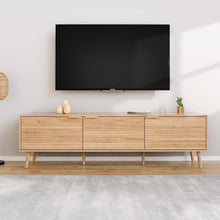 טען את התמונה לגלריה , מזנון מודרני גודל 160 ס"מ צבע אלון