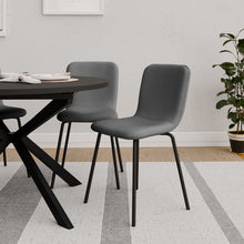 טען את התמונה לגלריה , כיסא פינת אוכל בעיצוב מודרני באפור