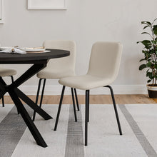 טען את התמונה לגלריה , כיסא פינת אוכל בעיצוב מודרני בלבן