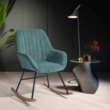 טען את התמונה לגלריה , כורסת נדנדה בצבע אקווה