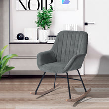 טען את התמונה לגלריה , כורסת נדנדה בצבע אפור