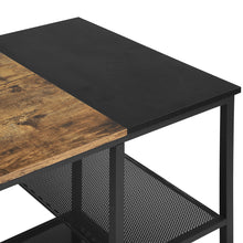 טען את התמונה לגלריה , שולחן עבודה עם מדפים - מבט מקרוב