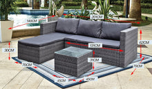 טען את התמונה לגלריה , מערכת ישיבה מפנקת לגינה או למרפסת מידות