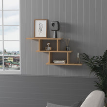 טען את התמונה לגלריה , מדף מעוצב בצבע אלון