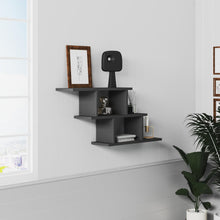 טען את התמונה לגלריה , מדף מעוצב בצבע פחם