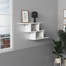 טען את התמונה לגלריה , מדף מעוצב בצבע לבן