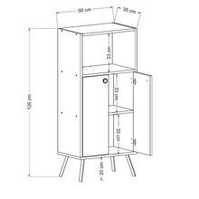 טען את התמונה לגלריה , ארונית אחסון בעיצוב מינימליסטי ונקי - מידות