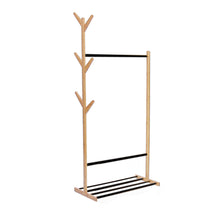 טען את התמונה לגלריה , מעמד בגדים מתכוונן מבמבוק