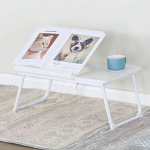 טען את התמונה לגלריה , שולחן נייד רב תכליתי לבן