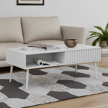 טען את התמונה לגלריה , שולחן סלון בעיצוב סקנדינבי בצבע לבן