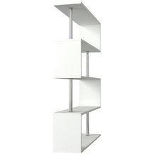 טען את התמונה לגלריה , ספרייה מעוצבת בצבע לבן לשדרוג המראה בסלון