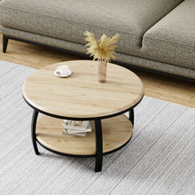 טען את התמונה לגלריה , שולחן סלון מודרני בגימור יוקרתי המשלב מראה עץ ומתכת בשני צבעים לבחירה