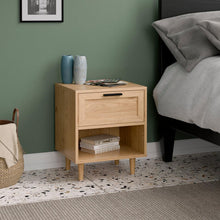 טען את התמונה לגלריה , זוג שידות לילה בצבע אלון