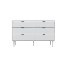 טען את התמונה לגלריה , קומודה שש מגירות לבן