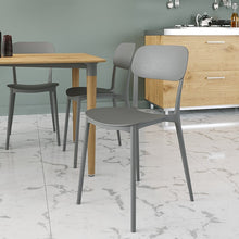 טען את התמונה לגלריה , חמישיית כיסאות מפלסטיק קשיח לפינת אוכל במגוון צבעים לבחירה