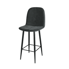 טען את התמונה לגלריה , 6 כיסאות בר מעוצב מקטיפה מודרני ואיכותי - במגוון צבעים לבחירה