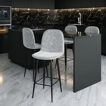 טען את התמונה לגלריה , זוג כיסאות בר מעוצב מקטיפה מודרני ואיכותי - בשלושה צבעים לבחירה