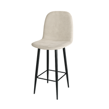 טען את התמונה לגלריה , 6 כיסאות בר מעוצב מקטיפה מודרני ואיכותי - במגוון צבעים לבחירה