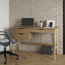 טען את התמונה לגלריה , שולחן מחשב בצבע אלון