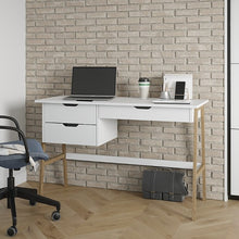 טען את התמונה לגלריה , שולחן מחשב בצבע לבן