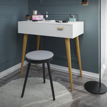 טען את התמונה לגלריה , שידת איפור סקנדינבית כולל מראה מתקפלת