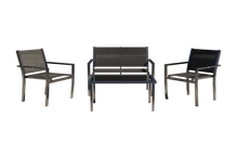 טען את התמונה לגלריה , פינת ישיבה מושלמת לגינה ולמרפסת כוללת מושב זוגי ושתי כסאות בודדים