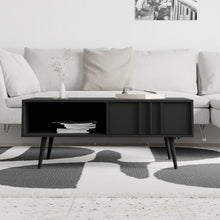 טען את התמונה לגלריה , שולחן סלון מעוצב בצבע שחור