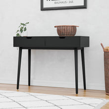 טען את התמונה לגלריה , קונסולת כניסה עם שתי מגירות שחור