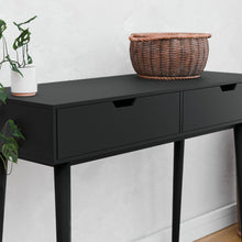 טען את התמונה לגלריה , קונסולת כניסה עם שתי מגירות מבט מקרוב