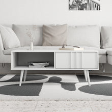 טען את התמונה לגלריה , שולחן סלון מעוצב בצבע לבן