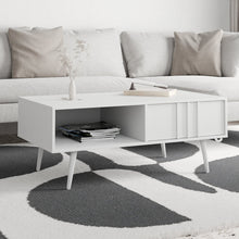 טען את התמונה לגלריה , שולחן סלון מעוצב בצבע לבן