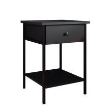 טען את התמונה לגלריה , שידת צד בצבע שחור